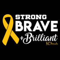 Strong Brave + Brilliant - Black - AS Colour - Mini Me Onesie Design