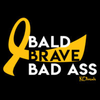 Bald Brave & Bad Ass - AS Colour - Kids/Teen Tee Design