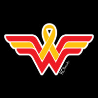 Wonder Women - Black - AS Colour - Wee Tee - Size 000-2 Design