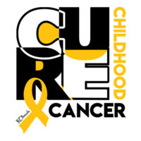 CURE Childhood Cancer - D/Sided - Staple Tee (unisex) Design