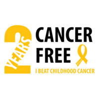 2 Years Cancer Free - AS Colour - Kids/Teen Tee Design
