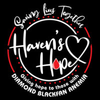 Haven's Hope - Black - Teen/Kids Tee Design